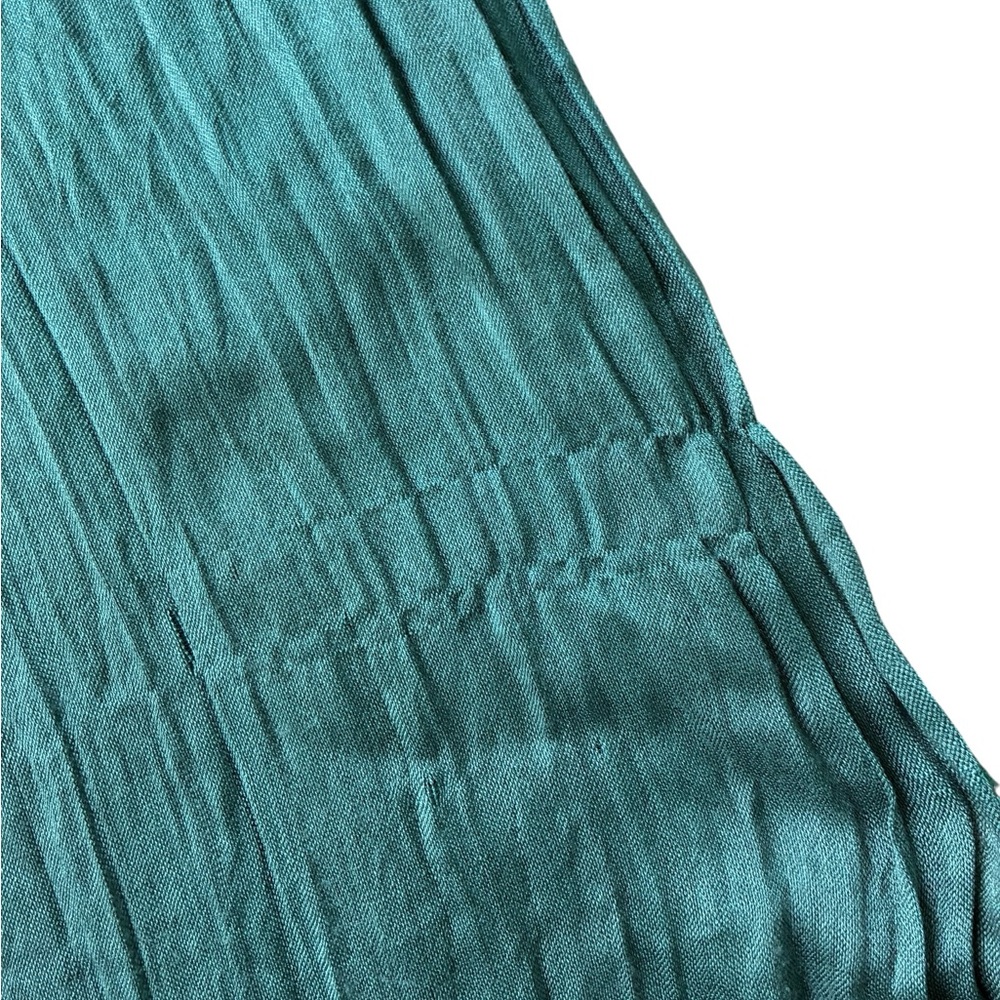 Emerald green infinity scarf - Picture 4 of 11